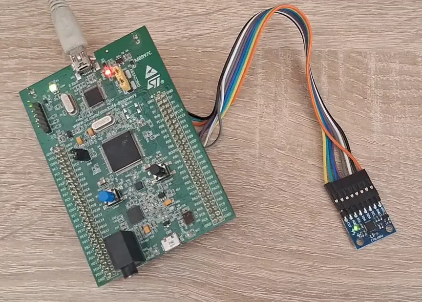 STM32 and MPU-6050 hardware setup